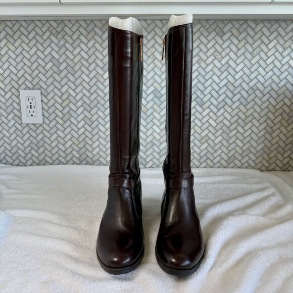 Tommy Hilfiger Dewberry Riding Boots - Size 10 - Dark Brown - BNWT - Picture 4 of 14